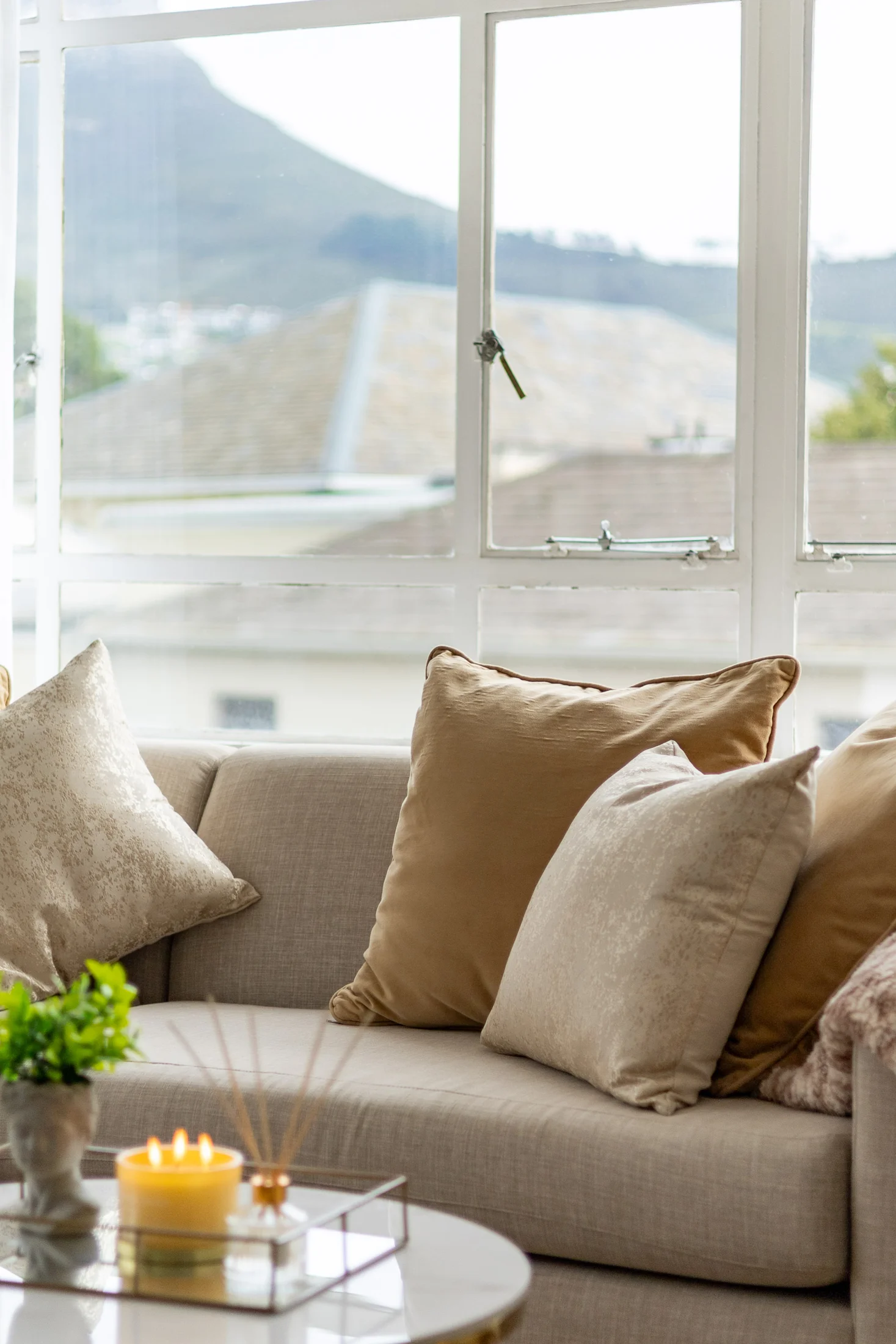 Soft cushions and mountain views
